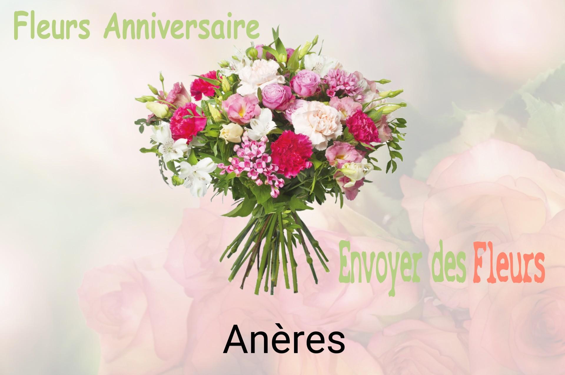 Bouquet de fleurs d’anniversaire livré à Anères